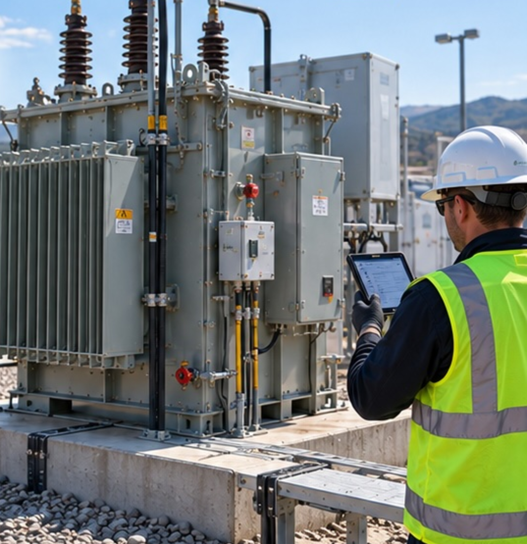 Renewance medium voltage transformer field services artwork